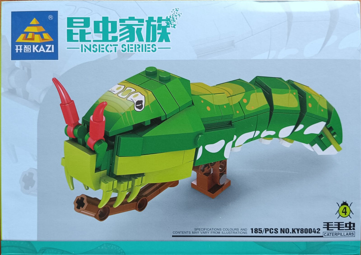 INSECT SERIES Caterpillar KY80042-4 Block Puzzle Model Toys ( 185pcs ) - Kidz Brickify