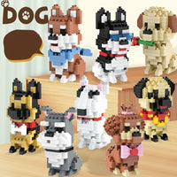 Micro Bricks Dog Pet Series Building Block Puzzple Children Toy 3D - Kidz Brickify