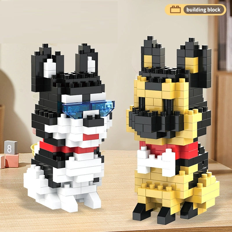 Micro Bricks Dog Pet Series Building Block Puzzple Children Toy 3D - Kidz Brickify