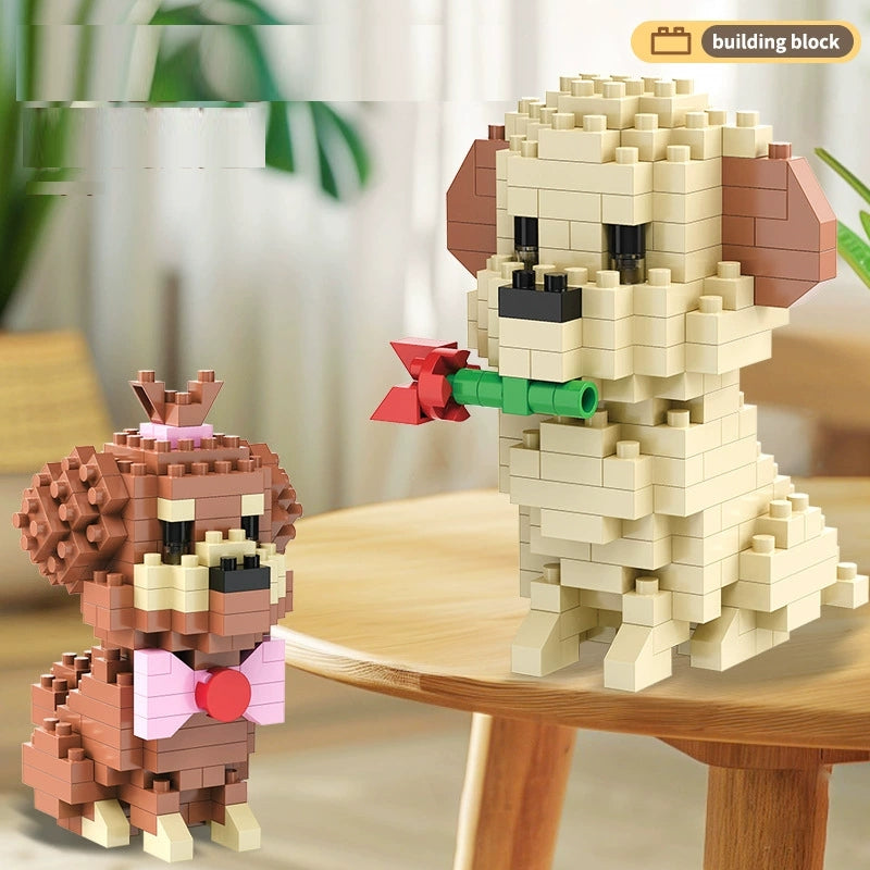 Micro Bricks Dog Pet Series Building Block Puzzple Children Toy 3D - Kidz Brickify