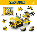 6 IN 1 Helicopter Maintenance Vehicle 8970-3 Block Puzzle Model Toys ( 118pcs ) - Kidz Brickify