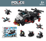6 IN 1 Special SWAT Police Force Aircraft 8970-4 Block Puzzle Model Toys 127pcs - Kidz Brickify