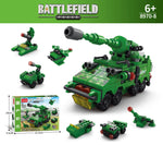 6 IN 1 Military Series Armored Military Vehicle 8970-8 Block Puzzle Model Toys ( 139pcs ) - Kidz Brickify