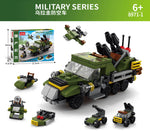 6 IN 1 Military Series Uruguayan Air Defense Vehicle 8971-1 Block Puzzle Model Toys ( 138pcs ) - Kidz Brickify