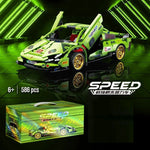 Lamborghini Green Sports Car 3332 Block Puzzle Model Toys ( 586pcs ) - Kidz Brickify