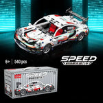 Porsche White Sports Car 9055-3 Block Puzzle Model Toys ( 540pcs ) - Kidz Brickify