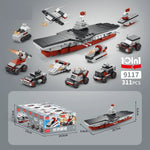 10 IN 1 Prestige Air Craft Carrier 9117 Block Puzzle Model Toys ( 311pcs ) - Kidz Brickify