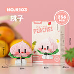 K103 Fruit Peaches Nano Micro Small Block Puzzle Model Toys ( 256pcs ) - Kidz Brickify
