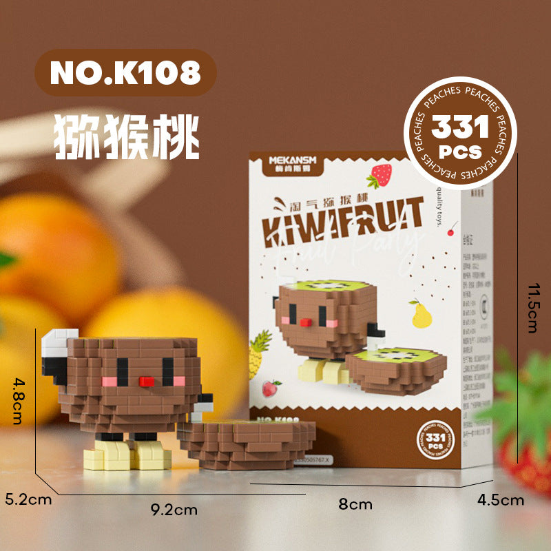 K108 Fruit Kiwi Nano Micro Small Block Puzzle Model Toys ( 331pcs ) - Kidz Brickify