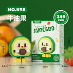 K98 Fruit Avocado Nano Micro Small Block Puzzle Model Toys ( 349pcs ) - Kidz Brickify