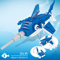 OCEAN SERIES Sword Fish KY80043-8 Block Puzzle Model Toys ( 34pcs ) - Kidz Brickify