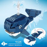 OCEAN SERIES Whale KY80044-3 Block Puzzle Model Toys ( 95pcs )- Kidz Brickify