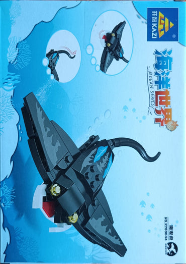 OCEAN SERIES Manta Rays KY80044-7 Block Puzzle Model Toys ( 73pcs ) - Kidz Brickify