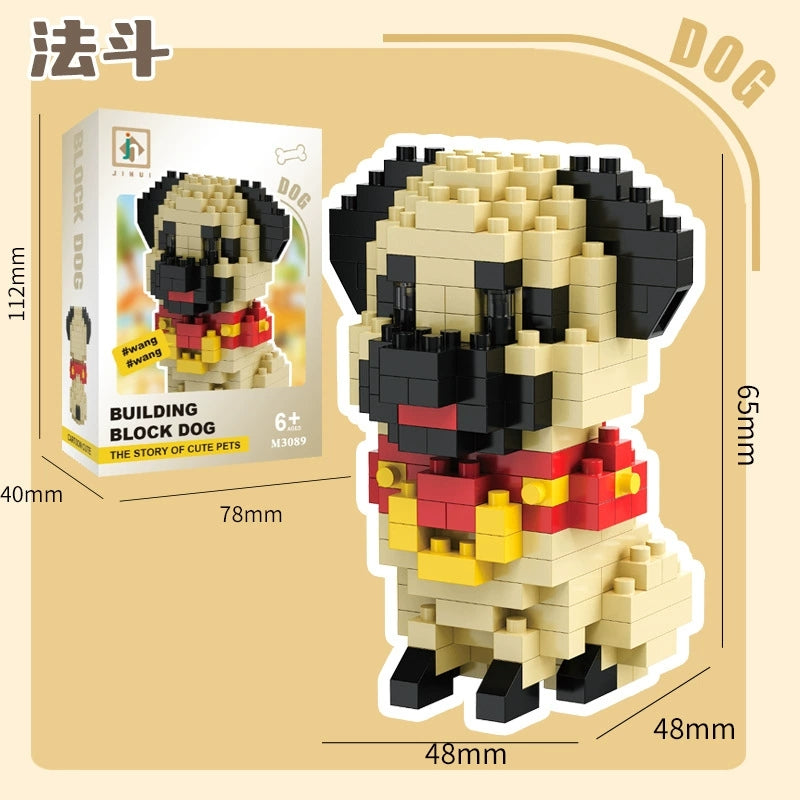 Micro Bricks Dog Pet Series Building Block Puzzple Children Toy 3D - Kidz Brickify