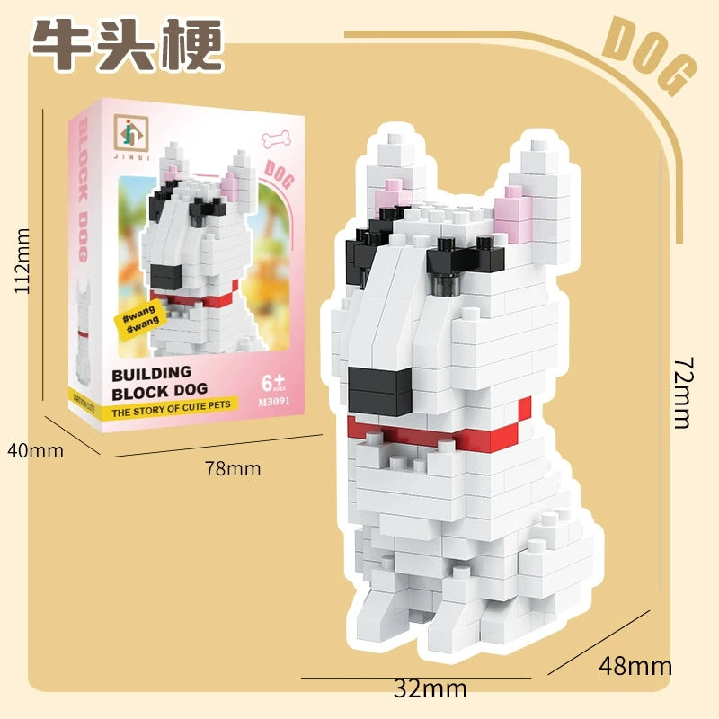 Micro Bricks Dog Pet Series Building Block Puzzple Children Toy 3D - Kidz Brickify