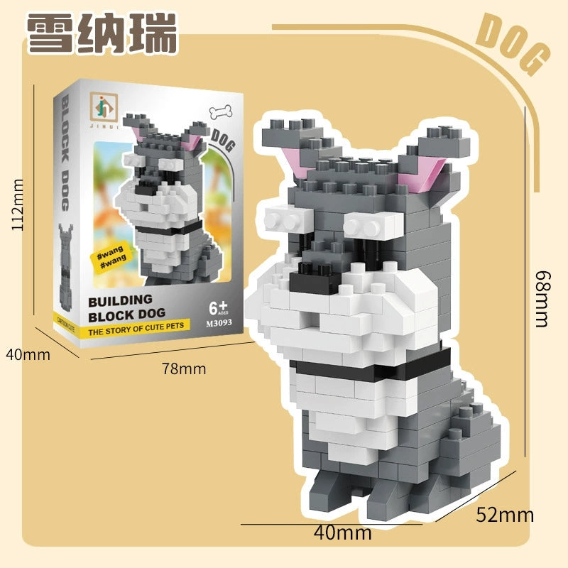 Micro Bricks Dog Pet Series Building Block Puzzple Children Toy 3D - Kidz Brickify