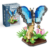 INSECT SERIES Blue Morpho Butterfly MY97128 Block Puzzle Model Toys ( 466pcs ) - Kidz Brickify